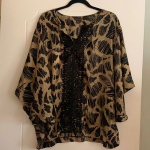 Dana Buchman kimono sleeves top